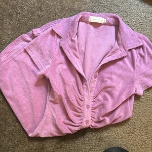 Fun purple Button-Down Dress - M